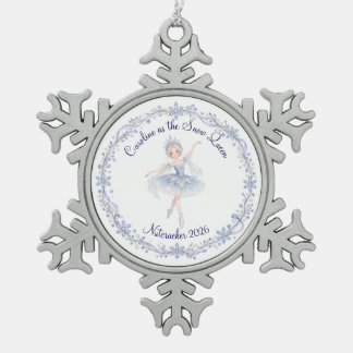 Nussknacker-Schneekönigin-Ornament Schneeflocken Zinn-Ornament