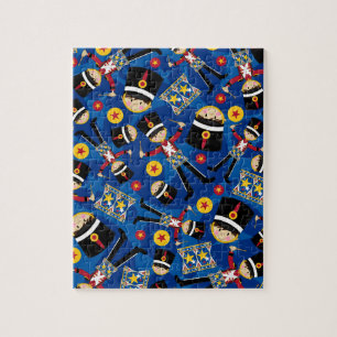 Nussknacker-Soldat, der Trommel-Puzzlen spielt Puzzle