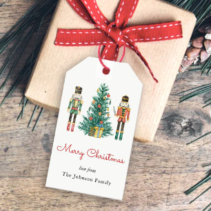 Nussknacker-Soldat & Weihnachtsbaum  Geschenkanhänger