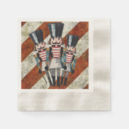 Nussknacker Soldaten Streifen  Serviette