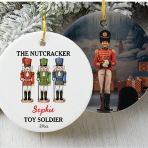 Nussknacker-Spielzeugsoldat Benutzerdefinierter Na Keramik Ornament
