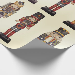 Nussknacker-Trio-Weihnachtspapierbogen Geschenkpapier