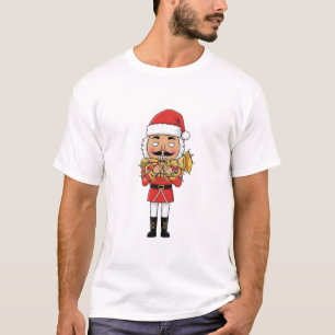 Nussknacker-Trompeter Weihnachtslichter Lustig T-Shirt