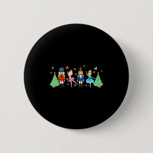Nussknacker-Truppe-Ballett-Tanz-Frohe-Weihnachten- Button