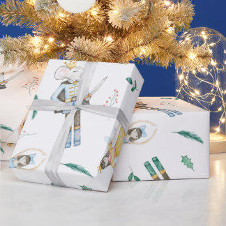 Nussknacker-Wasserfarbe Geschenkpapier