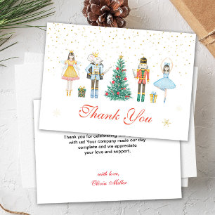 Nussknacker Weihnachten Baby Shower Dankeskarte