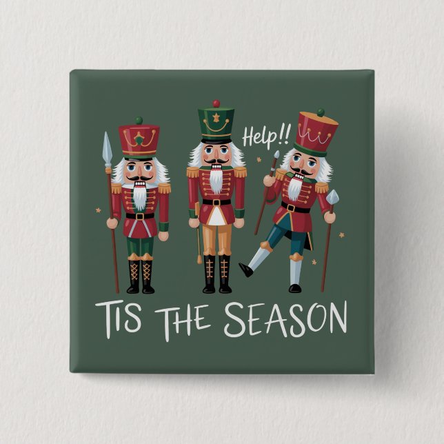 Nussknacker Weihnachten Die Saison Group Xmas  Button (Vorderseite)