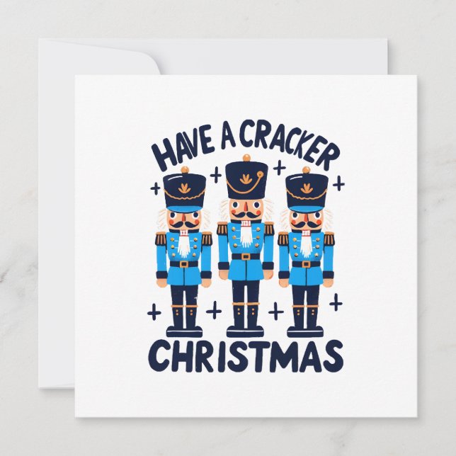 Nussknacker Weihnachten Einladung (Vorderseite)