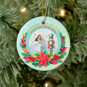 Nussknacker-Weihnachten, Familien-Feiertags-Andenk Keramik Ornament