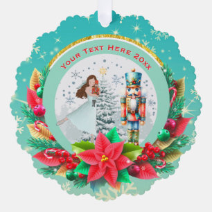 Nussknacker-Weihnachten, Familientraditionsgeschen Ornament Karte