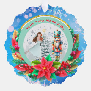 Nussknacker-Weihnachten, Familientraditionsgeschen Ornament Karte