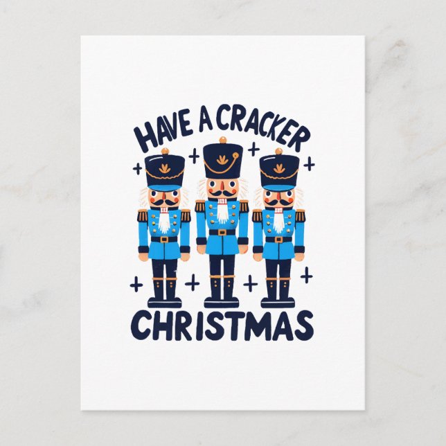 Nussknacker Weihnachten Postkarte (Vorderseite)