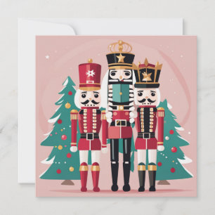 Nussknacker-Weihnachts-Flat-Feiertagskarte Feiertagskarte