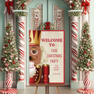 Nussknacker-Weihnachts-Willkommensschild Poster