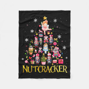 Nussknacker Weihnachtsbaum Ballett Tanz Frauen Kin Fleecedecke