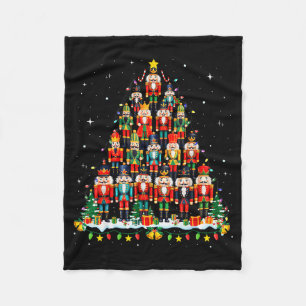 Nussknacker-Weihnachtsbaum Lustiger Xmas Männer Fr Fleecedecke