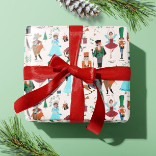 Nussknacker Weihnachtsfeiertag Geschenkpapier