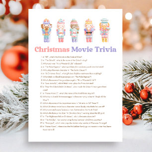 Nussknacker-Weihnachtsfilm-Quiz-Spiel Feiertagskarte