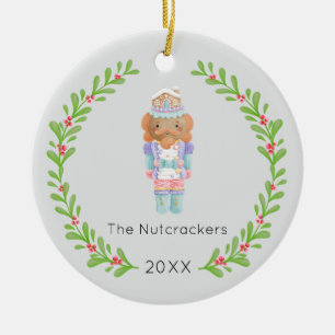 Nussknacker Weihnachtsfoto Keramik Ornament
