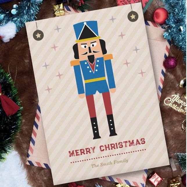 Nussknacker-Weihnachtskarte Feiertagskarte (Nutcracker Christmas Card)