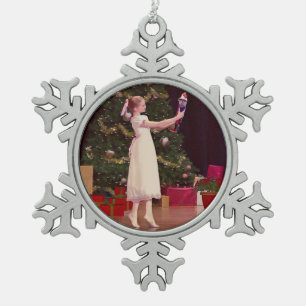 Nussknacker-Weihnachtsverzierung Schneeflocken Zinn-Ornament
