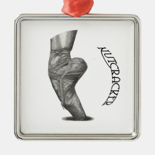 Nussknacker-Weihnachtsverzierung Silbernes Ornament