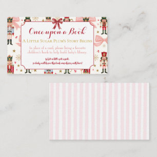 Nussknacker Zuckerpflaume Baby Shower Bücher für B Begleitkarte