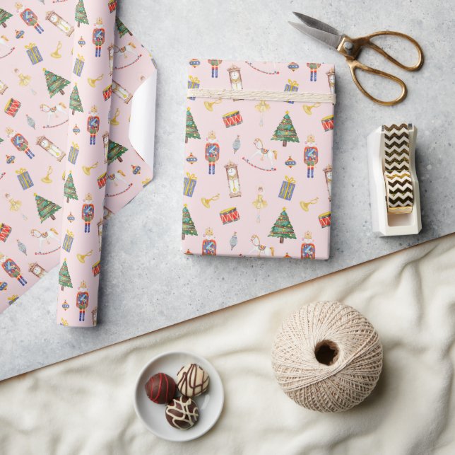 Nussknackige Weihnachten Geschenkpapier (Kunsthandwerk)