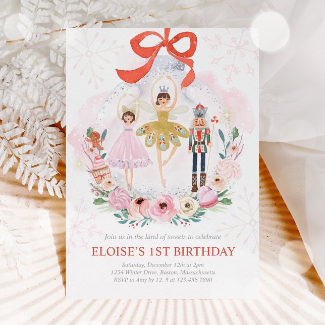 Nussknackland von Süßigkeiten Zuckerpflaume Rot Einladung (Von Creator hochgeladen)