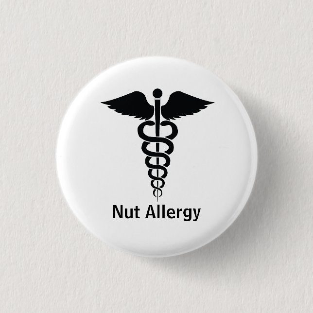 Nut Allergy Alert Button (Vorderseite)