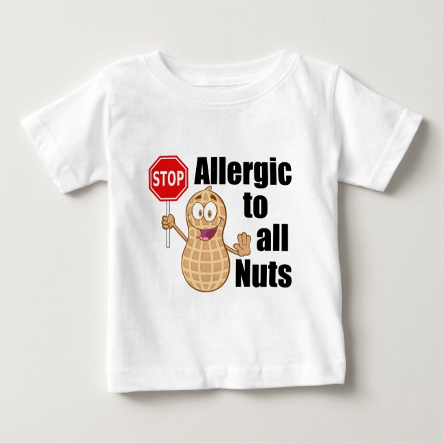 Nut Allergy Baby T-shirt (Vorderseite)