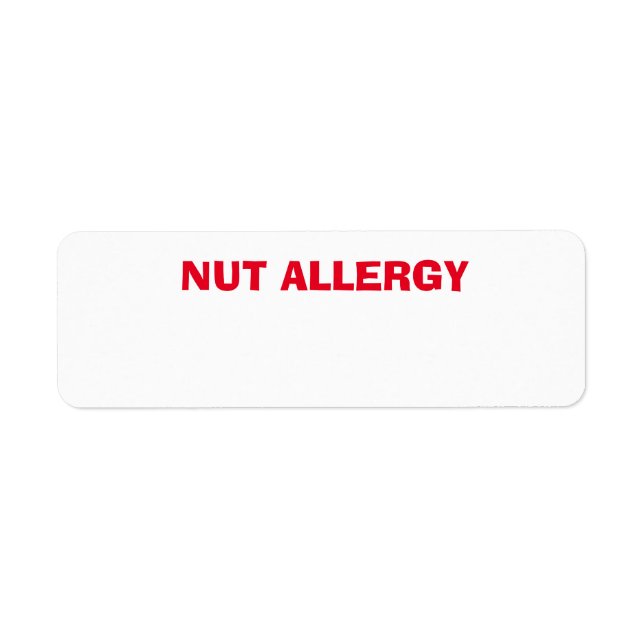 Nut Allergy Health Besorgnis, Zustand (Vorne)