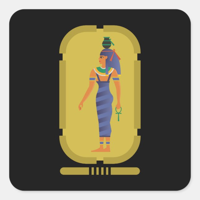 Nut Egyptian Goddess Square Sticker (Vorderseite)