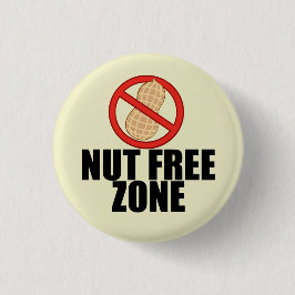 Nut Free Zone Cool Peanut Allergisches Bewusstsein Button