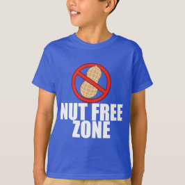 Nut Free Zone Peanut Allergie Kinder T-Shirt