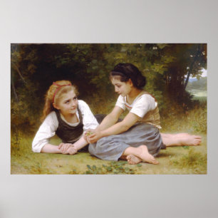 Nut Gatherers - Les Noisettes 1882 Poster