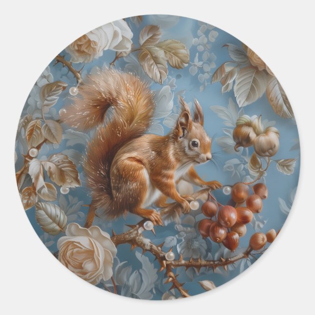 Nut - Round Stickers for Stationery (Vorderseite)