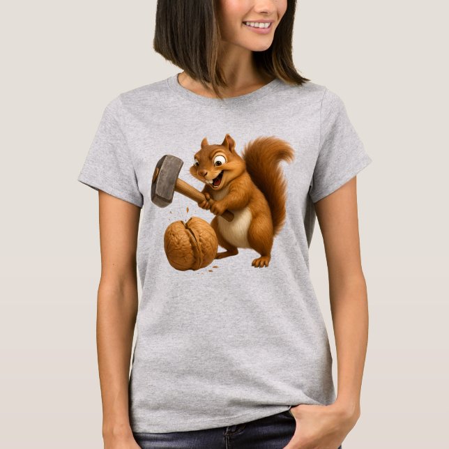 "Nut-Smashing Squirrel Tee (Vorderseite)