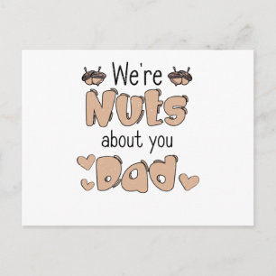 Nut Vathers Day Vater Vater Liebe Männer Day Nut V Postkarte