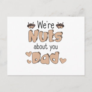 Nut Vathers Day Vater Vater Liebe Männer Day Nut V Postkarte