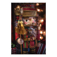 Nutcracker Abbildung Weihnachtswall Art Print