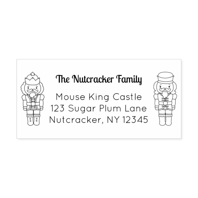 Nutcracker-Adresse Permastempel (Design)