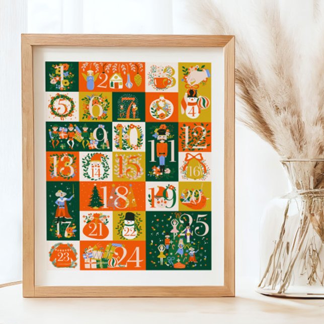 Nutcracker Adventskalender Weihnachtszeichen Poster (Von Creator hochgeladen)
