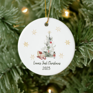 Nutcracker Aquarell niedliche Weihnachten Keramik Ornament