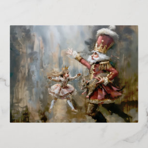 Nutcracker - Aufkleber Folie Einladungspostkarte