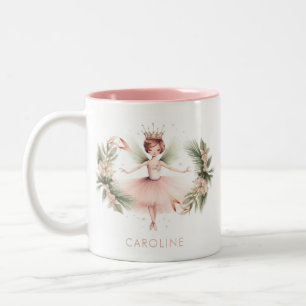 Nutcracker Ballerina Ballerina Pink Zweifarbige Tasse