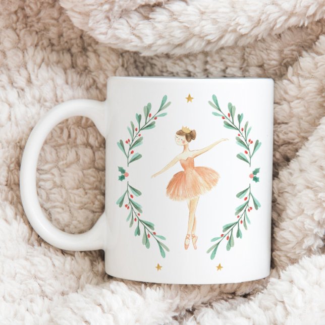 Nutcracker Ballerina botanische niedliche Weihnach Tasse (Von Creator hochgeladen)