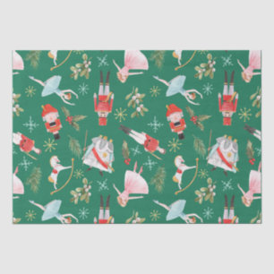 Nutcracker Ballerina Christmas Seidenpapier