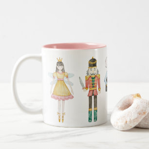 Nutcracker Ballerina Einzigartiges Pastel Weihnach Zweifarbige Tasse