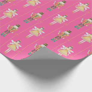 Nutcracker Ballerina Pink Weihnachten Geschenkpapier